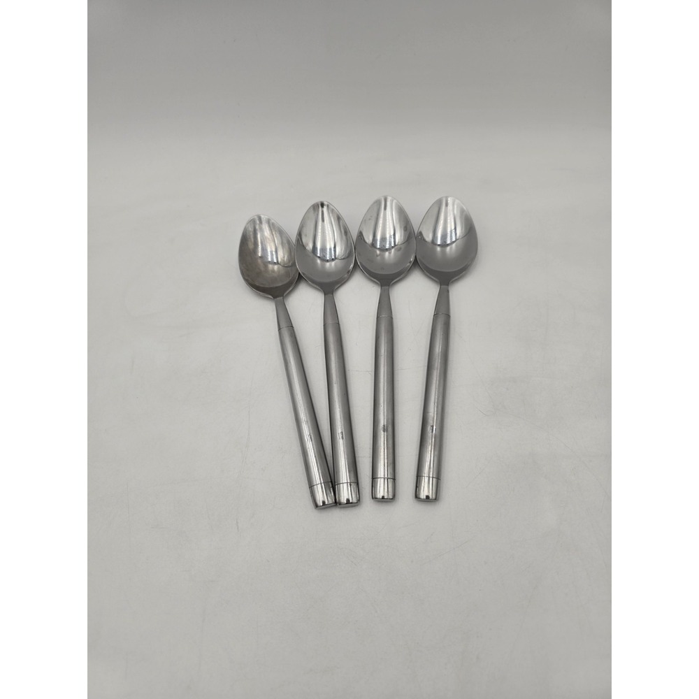 Lot Of 4 Hampton Silversmiths Shangri-la Stainless‎ Tablespoons Shangrila Spoons
